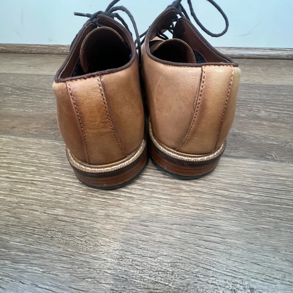 Vince Camuto Lamson Cap Toe Oxford Mens Dress Shoes Cognac 10.5 WIDE